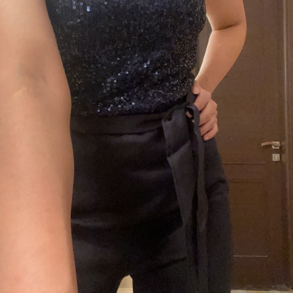 SOLD🚫/ Blue Sequin Jumpsuit - Picture 6 of 8